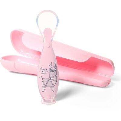 ΟΕΜ BabyOno: Εκπαιδευτικό κουταλάκι σιλικόνης Pink Lama ΟΕΜ BabyOno: Εκπαιδευτικό κουταλάκι σιλικόνης Pink Lama