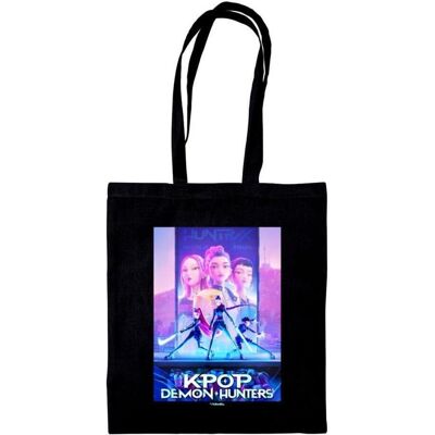 ΟΕΜ Τσάντα Kpop Demon Hunters Huntrix Shopping Bag Black ΟΕΜ Τσάντα Kpop Demon Hunters Huntrix Shopping Bag Black