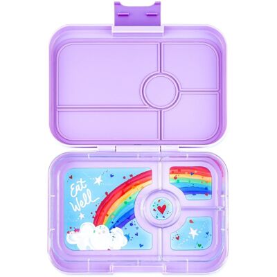 Φαγητοδοχείο Ενηλίκων Yumbox Tapas Seville Purple - Rainbow 4 θέσεων Φαγητοδοχείο Ενηλίκων Yumbox Tapas Seville Purple - Rainbow 4 θέσεων