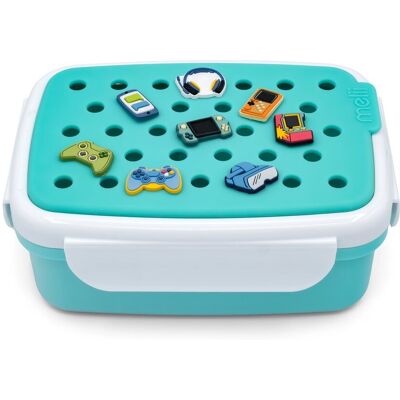ΟΕΜ Melii – Bento Φαγητοδοχείο με Charms Μπλε ΟΕΜ Melii – Bento Φαγητοδοχείο με Charms Μπλε