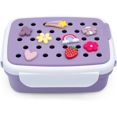 ΟΕΜ Melii – Bento Φαγητοδοχείο με Charms Μωβ ΟΕΜ Melii – Bento Φαγητοδοχείο με Charms Μωβ