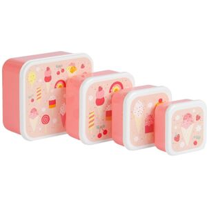 Σετ 4 δοχεία φαγητού Lunch & Snack Box Ice Cream- A little lovely company Σετ 4 δοχεία φαγητού Lunch & Snack Box Ice Cream- A little lovely company