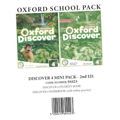 Oxford University Press Oxford Discover 4 Mini Pack (Student's Book + Workbook with online practice), 2nd Edition Oxford University Press Oxford Discover 4 Mini Pack (Student's Book + Workbook with online practice), 2nd Edition