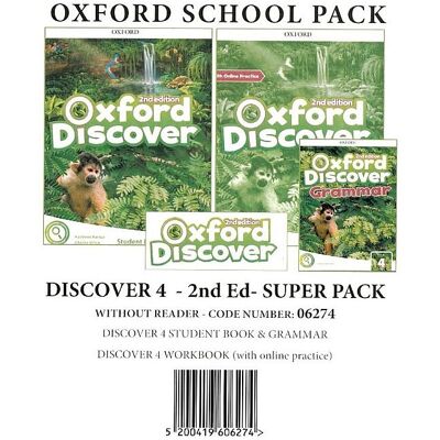 Oxford University Press Oxford Discover 4, Super Pack (Student Book + Workbook with online practice + Grammar), 2nd Edition Oxford University Press Oxford Discover 4, Super Pack (Student Book + Workbook with online practice + Grammar), 2nd Edition