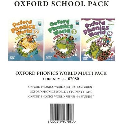 Oxford University Press Oxford Phonics World Multi Pack (Oxford Phonics 2, Student's Book + Oxford Phonics 3, Student's Book + Oxford Phonics 4, Student's Book) Oxford University Press Oxford Phonics World Multi Pack (Oxford Phonics 2, Student's Book + Oxford Phonics 3, Student's Book + Oxford Phonics 4, Student's Book)