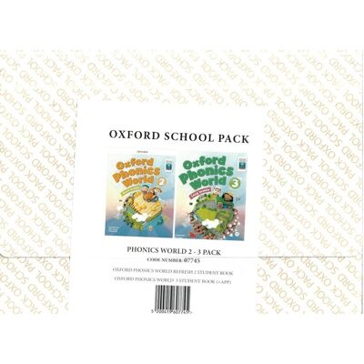 Oxford University Press Oxford Phonics World Pack (Oxford Phonics 2 Short Vowels, Student's Book + Oxford Phonics 3 Long Vowels + App) Oxford University Press Oxford Phonics World Pack (Oxford Phonics 2 Short Vowels, Student's Book + Oxford Phonics 3 Long Vowels + App)