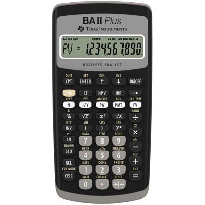 Texas Instruments BA II Plus Financial Calculator Texas Instruments BA II Plus Financial Calculator