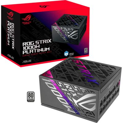 Asus ROG-STRIX-1000P-GAMING (black, 1x 12-Pin High Power GPU, 4x PCIe, Cable Management, 1000 Watt) Asus ROG-STRIX-1000P-GAMING (black, 1x 12-Pin High Power GPU, 4x PCIe, Cable Management, 1000 Watt)