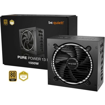 Be Quiet Pure Power 13 M 1000W (schwarz, 1x 12-Pin High Power GPU, 4x PCIe, Kabel-Management, 1000 Watt) Be Quiet Pure Power 13 M 1000W (schwarz, 1x 12-Pin High Power GPU, 4x PCIe, Kabel-Management, 1000 Watt)