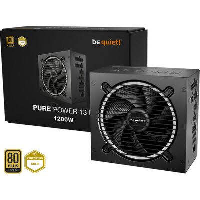 be quiet! Pure Power 13 M 1200W (black, 1x 12-pin High Power GPU, 4x PCIe, modular cables, 1200 Watt) be quiet! Pure Power 13 M 1200W (black, 1x 12-pin High Power GPU, 4x PCIe, modular cables, 1200 Watt)