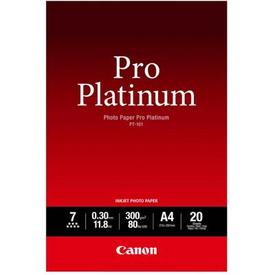 Canon PT-101 A 4, 20 sheet Photo Paper Pro Platinum 300 g Canon PT-101 A 4, 20 sheet Photo Paper Pro Platinum 300 g