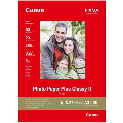 Canon PP-201 A 3 20 Sheets 265 g Photo Paper Plus Glossy II Canon PP-201 A 3 20 Sheets 265 g Photo Paper Plus Glossy II