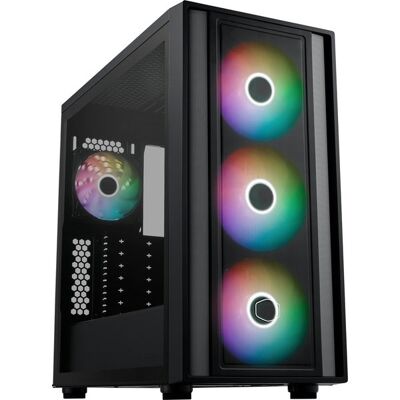 Cooler Master MasterBox 600 (Μαύρο, Tempered Glass) Cooler Master MasterBox 600 (Μαύρο, Tempered Glass)