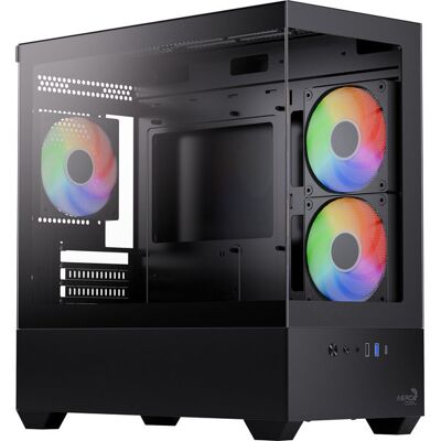 Aerocool P300D-G-BK-v1 (schwarz, Tempered Glass x 2) Aerocool P300D-G-BK-v1 (schwarz, Tempered Glass x 2)