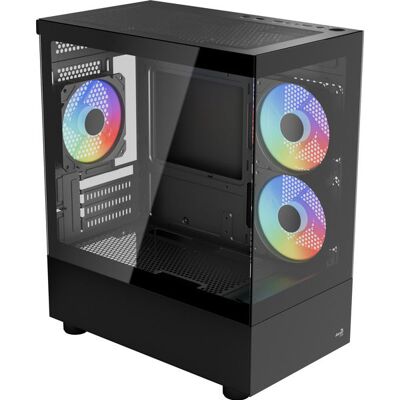 Aerocool Viewport Mini-G-BK-v4 ARGB (schwarz, Tempered Glass x 2) Aerocool Viewport Mini-G-BK-v4 ARGB (schwarz, Tempered Glass x 2)