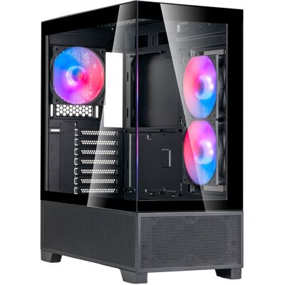 Silverstone Technology Lucid 05 (schwarz, 270° Panoramaglas-Design) Silverstone Technology Lucid 05 (schwarz, 270° Panoramaglas-Design)
