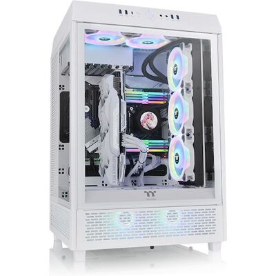 Thermaltake The Tower 500 Gaming Midi Tower Κουτί Υπολογιστή με Πλαϊνό Παράθυρο και RGB Φωτισμό Snow White Thermaltake The Tower 500 Gaming Midi Tower Κουτί Υπολογιστή με Πλαϊνό Παράθυρο και RGB Φωτισμό Snow White