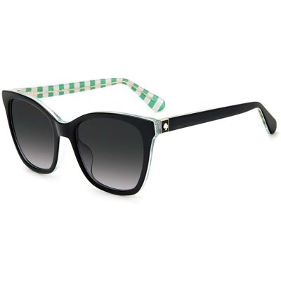 Kate Spade Women's Sunglasses Model DESIS807F59O - Lens/Bridge/Temple: 55/17/140 mm, Black Acetate Frame, 100% UV Protection Kate Spade Women's Sunglasses Model DESIS807F59O - Lens/Bridge/Temple: 55/17/140 mm, Black Acetate Frame, 100% UV Protection
