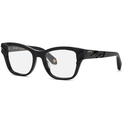 Roberto Cavalli Women's Eyeglasses VRC025V500700 with Lens 50 mm, Bridge 18 mm, Temple 135 mm - Acetate Black Frame 50/18/135 Roberto Cavalli Women's Eyeglasses VRC025V500700 with Lens 50 mm, Bridge 18 mm, Temple 135 mm - Acetate Black Frame 50/18/135