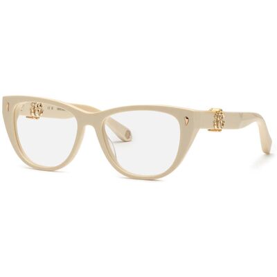 Roberto Cavalli Women's Eyeglasses VRC045-5409X7, Beige Acetate, Size 54/16/140 mm Roberto Cavalli Women's Eyeglasses VRC045-5409X7, Beige Acetate, Size 54/16/140 mm