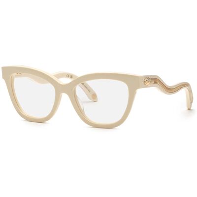 Roberto Cavalli Women Eyeglasses VRC072-5309X7 53/17/140 mm - Beige Acetate Roberto Cavalli Women Eyeglasses VRC072-5309X7 53/17/140 mm - Beige Acetate