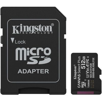 Kingston Canvas Select Plus 512 GB MicroSDXC Kingston Canvas Select Plus 512 GB MicroSDXC