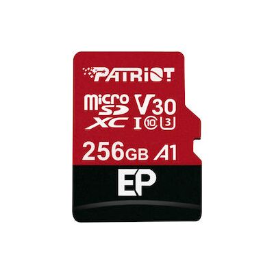 Patriot EP Series 256 GB microSDXC Card (Red/Black, UHS-I U3, Class 10, V30, A1) Patriot EP Series 256 GB microSDXC Card (Red/Black, UHS-I U3, Class 10, V30, A1)