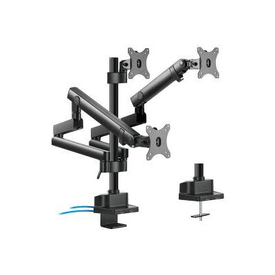 Maclean MC-811 Monitor Bracket Desk Mount Holder For 3 LCD LED Monitors USB 17'' - 27" 3 x 7kg VESA Maclean MC-811 Monitor Bracket Desk Mount Holder For 3 LCD LED Monitors USB 17'' - 27" 3 x 7kg VESA