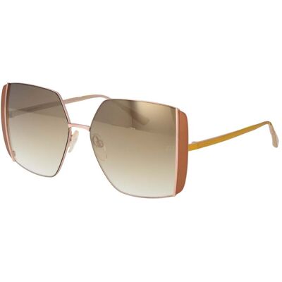 Ana Hickmann Women's Sunglasses AH3189-5605B with Metal Frame, Pink Color, Lens/Bridge/Temple Dimensions 57/15/145 mm, Brown Lenses, Category 2 Mirror & Gradient with 100% UVA & UVB Protection Ana Hickmann Women's Sunglasses AH3189-5605B with Metal Frame, Pink Color, Lens/Bridge/Temple Dimensions 57/15/145 mm, Brown Lenses, Category 2 Mirror & Gradient with 100% UVA & UVB Protection
