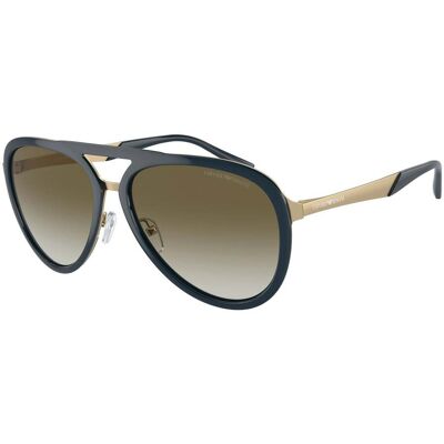 Giorgio Armani Emporio Armani EA2145-33598E Men's Sunglasses, Metal Frame, Blue Color, Lens/Bridge/Temple Size 59/16/145 mm, Brown Gradient Category 3 Lenses Giorgio Armani Emporio Armani EA2145-33598E Men's Sunglasses, Metal Frame, Blue Color, Lens/Bridge/Temple Size 59/16/145 mm, Brown Gradient Category 3 Lenses