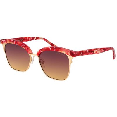 Ana Hickmann Women’s Sunglasses HI3051-53E01 – Metal Frame, Red Color, Lens/Bridge/Temple: 53/16/140 mm, Purple Lenses, Category 2 Degraded, 100% UVA & UVB Protection Ana Hickmann Women’s Sunglasses HI3051-53E01 – Metal Frame, Red Color, Lens/Bridge/Temple: 53/16/140 mm, Purple Lenses, Category 2 Degraded, 100% UVA & UVB Protection