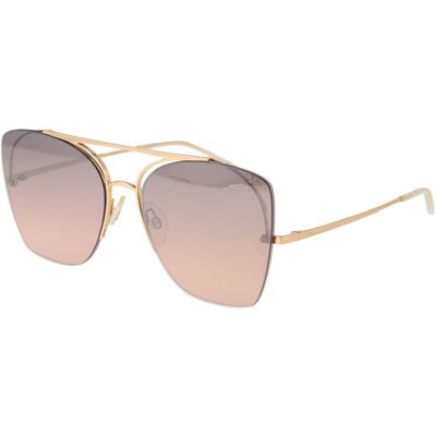 Ana Hickmann Women's Sunglasses HI3075-5804D with Metal Frame, Lens/Bridge/Temple Dimensions 58/17/145 mm, Gold Color, Brown Category 2 Gradient & Mirror Lenses with 100% UVA & UVB Protection Ana Hickmann Women's Sunglasses HI3075-5804D with Metal Frame, Lens/Bridge/Temple Dimensions 58/17/145 mm, Gold Color, Brown Category 2 Gradient & Mirror Lenses with 100% UVA & UVB Protection