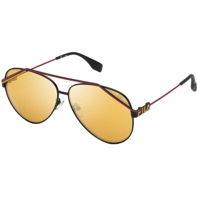 Fila Men's Sunglasses SFI018-61531G with 61/11/140 mm Lens, Bridge, and Temple Measurements Fila Men's Sunglasses SFI018-61531G with 61/11/140 mm Lens, Bridge, and Temple Measurements