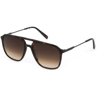 Fila Men's Sunglasses SFI215-56722Y with Brown Gradient Lenses, Acetate and Metal Frame, 56/18/145 mm Fila Men's Sunglasses SFI215-56722Y with Brown Gradient Lenses, Acetate and Metal Frame, 56/18/145 mm