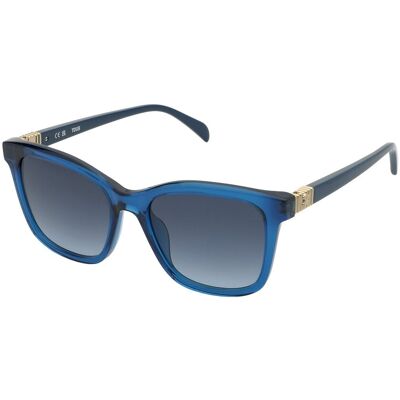 Tous Women Sunglasses STOB88-540W47 — Acetate Frame, Blue Gradient Lenses, Measurements 54mm Lens / 12mm Bridge / 140mm Temple 54/12/140 Tous Women Sunglasses STOB88-540W47 — Acetate Frame, Blue Gradient Lenses, Measurements 54mm Lens / 12mm Bridge / 140mm Temple 54/12/140
