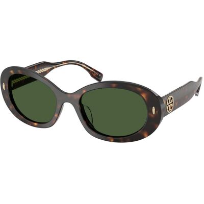 Tory Burch Women's Sunglasses Model TY7214U172871 - Brown Acetate Frame, Lens/Bridge/Temple Dimensions 53/19/140 mm Tory Burch Women's Sunglasses Model TY7214U172871 - Brown Acetate Frame, Lens/Bridge/Temple Dimensions 53/19/140 mm