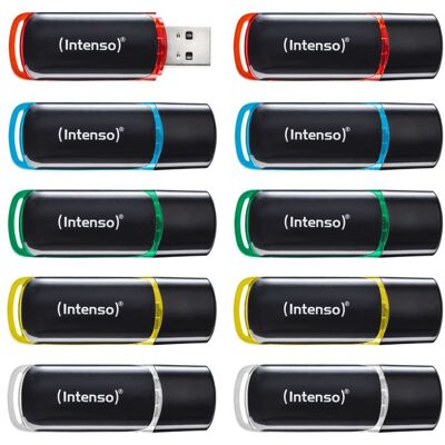 1x10 Intenso Business Line 4GB USB 2.0 Flash Drive, assorted colors, model 3511551 1x10 Intenso Business Line 4GB USB 2.0 Flash Drive, assorted colors, model 3511551