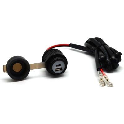 Φορτιστής μοτοσυκλέτας Albrecht Duo USB A+C 12/24V IPX6 Φορτιστής μοτοσυκλέτας Albrecht Duo USB A+C 12/24V IPX6