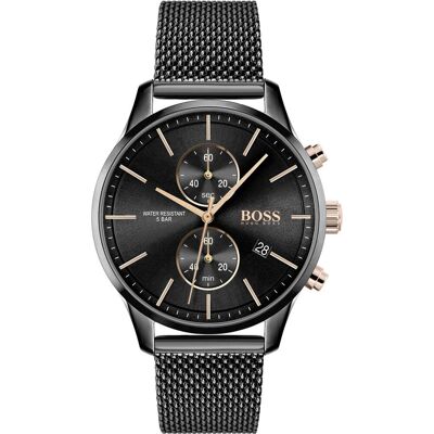 Watch Boss Man 1513811 (42MM) Black 42 MM Watch Boss Man 1513811 (42MM) Black 42 MM