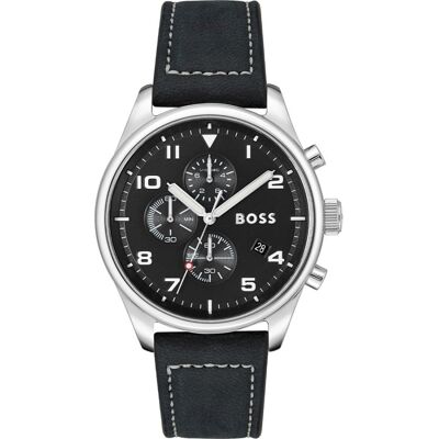 Watch Boss Man 1513987 (44MM) Black Watch Boss Man 1513987 (44MM) Black
