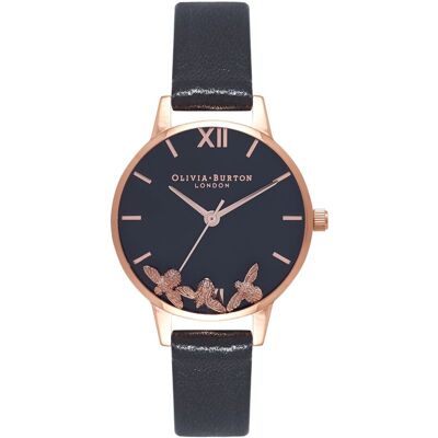 Watch Olivia Burton Women OB16CH06 (30MM) Black 30 MM Watch Olivia Burton Women OB16CH06 (30MM) Black 30 MM