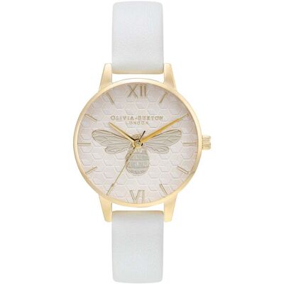 Watch Olivia Burton Women OB16FB24 (30MM) White 30 MM Watch Olivia Burton Women OB16FB24 (30MM) White 30 MM