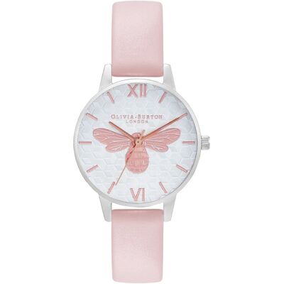 Watch Olivia Burton Women OB16FB25 (30MM) Pink 30 MM Watch Olivia Burton Women OB16FB25 (30MM) Pink 30 MM