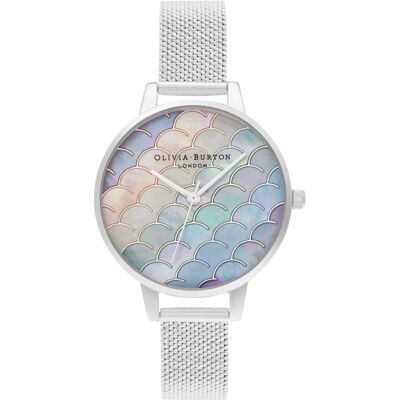 Watch Olivia Burton Women OB16US46 (34MM) Silver 34 MM Watch Olivia Burton Women OB16US46 (34MM) Silver 34 MM