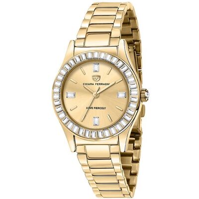 Watch Chiara Ferragni Women R1953102501 (32MM) Golden 32 MM Watch Chiara Ferragni Women R1953102501 (32MM) Golden 32 MM