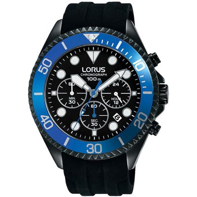 Lorus RT323GX9 Men's Quartz Watch (45MM) Black Negro Lorus RT323GX9 Men's Quartz Watch (45MM) Black Negro