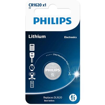 Μπαταρία κουμπί λιθίου Philips CR1620 - Μπαταρία Μπαταρία κουμπί λιθίου Philips CR1620 - Μπαταρία
