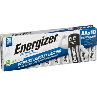 1x10 ENERGIZER Ultimate Lithium Mignon L91 AA LR 6 1,5V 1x10 ENERGIZER Ultimate Lithium Mignon L91 AA LR 6 1,5V