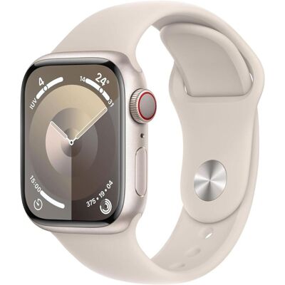 Apple Watch Series 9 Cellular 41mm Aluminum with Starlight Sport Band S/M (MRHN3QL/A) Apple Watch Series 9 Cellular 41mm Aluminum with Starlight Sport Band S/M (MRHN3QL/A)