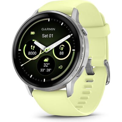 Garmin Venu 4 Stainless Steel 45mm Αδιάβροχο Smartwatch με Παλμογράφο (Silver with Citron) Garmin Venu 4 Stainless Steel 45mm Αδιάβροχο Smartwatch με Παλμογράφο (Silver with Citron)